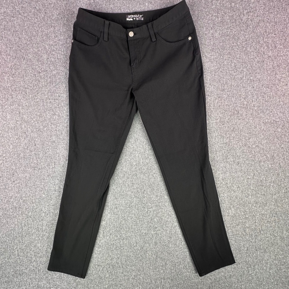 Nike Pants Womens 8 Dri-FIT Black Stretch Tapered Golf Activewear